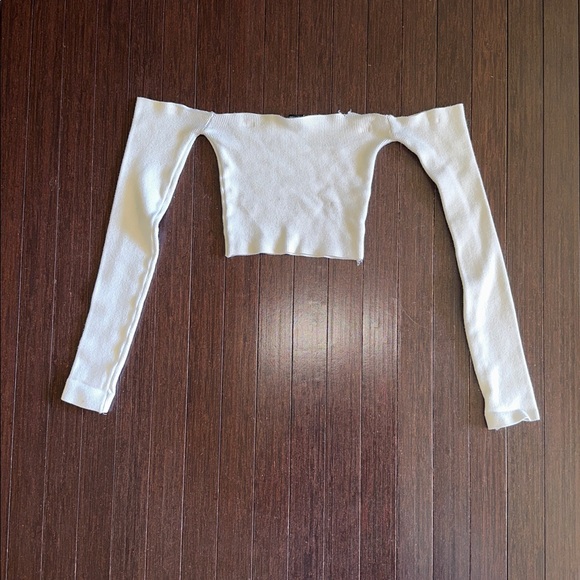 DC Cream Ribbed Knit Top - Picture 2 of 3